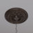 EnduraForm PVC Baltimore Thermoformed Ceiling Medallion, 19"OD x 3 1/2"ID x 1"P (Fits Canopies up to 7 3/4"), Metallic Antique Brass-137634727-70556181