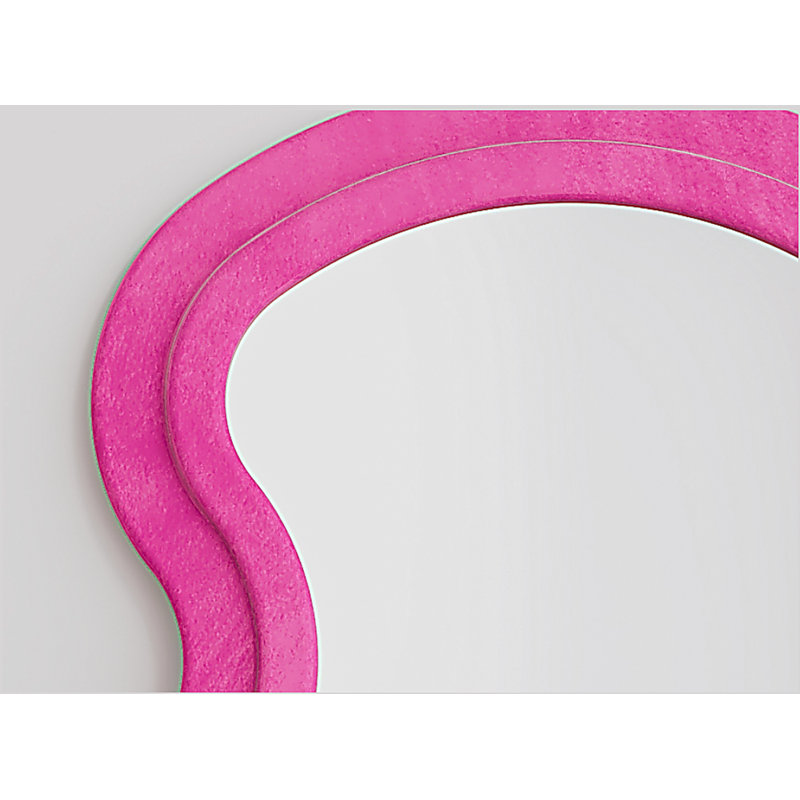 Miroir de plancher Flannel, Rose