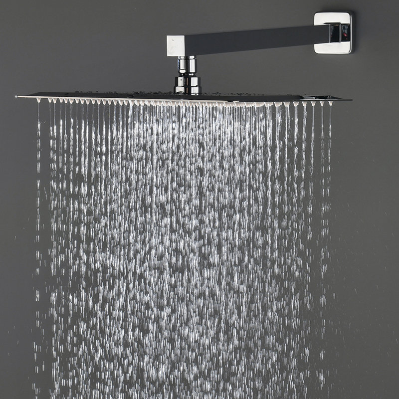 Système de pomme de douche mural pour salle de bain avec système de pomme de douche mural (avec corps de robinet et garniture)