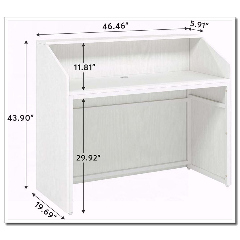 Table de réception Modern, Blanc