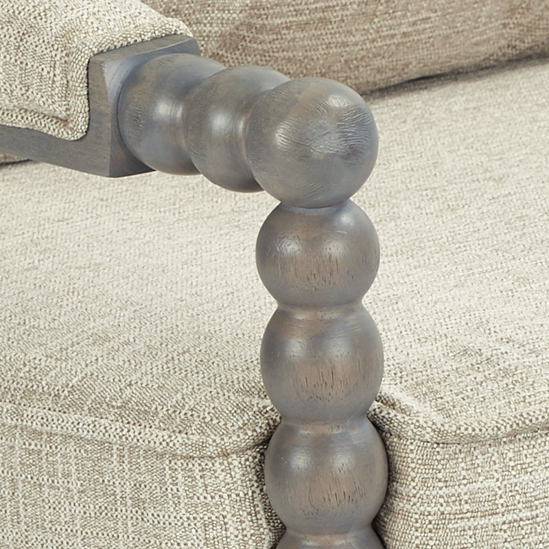 Timmey Upholstered Armchair, Linen Fabric