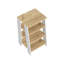 Armoire à linge Jenne, quatre tablettes ouvertes-1410990331