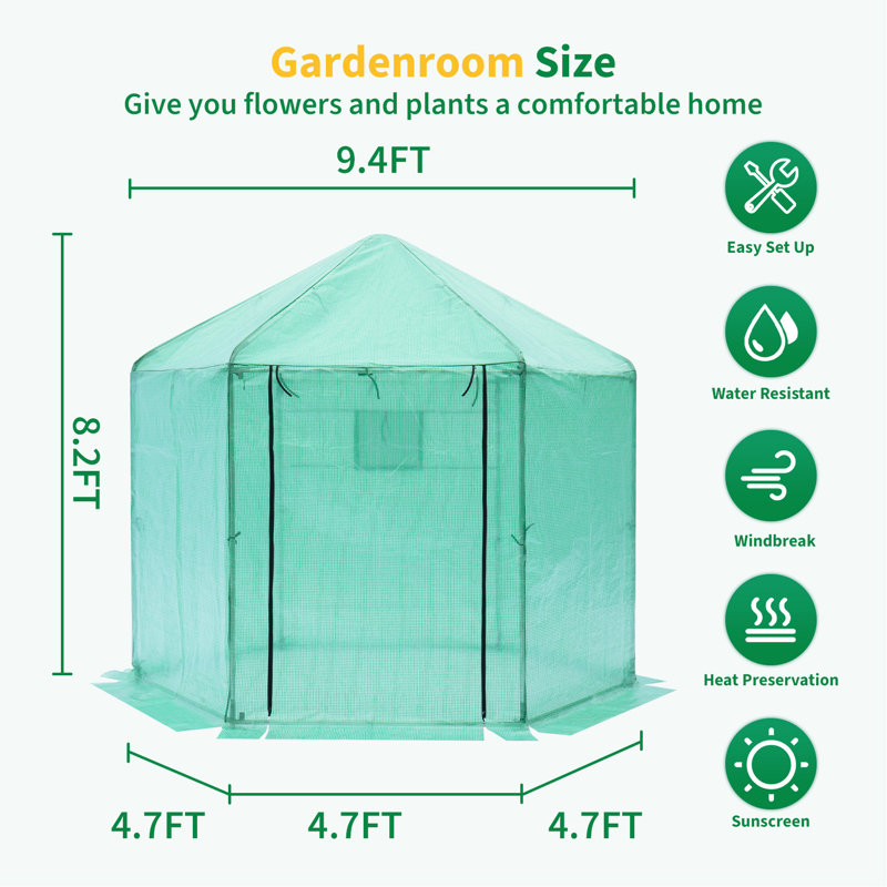Isolation imperméable épaissie renforcée à effet de serre en plastique renforcé à effet de serre