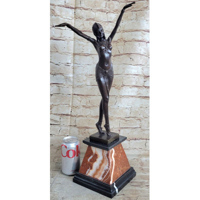 Teesa Demetre Chiparus Belly Dancer Bronze Master Piece Art Work Sculpture Art Deco Nr
