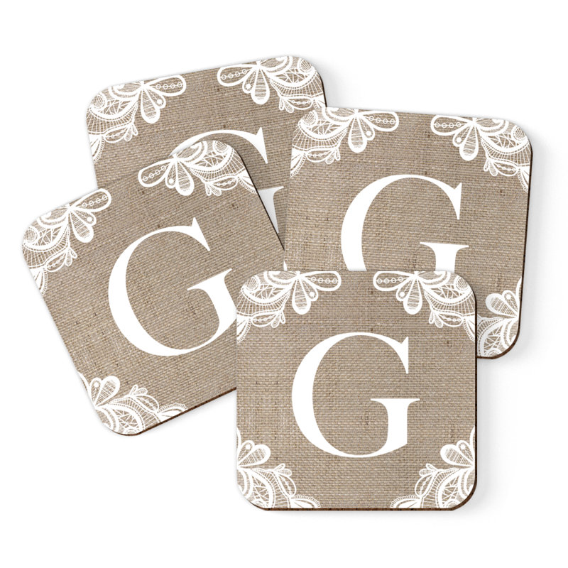 Sous-verres Café à monogramme, G