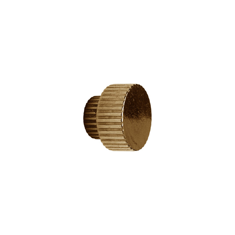 Flute Bronze Round Knob, Silicon Bronze Medium