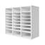 Rangement en bois 24 compartiments avec tablettes réglables -111037916