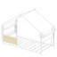 Twin Metal Canopy Bed Platform Storage House Bed