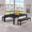 Banc de billard avec rangement pour table de billard en ardoise Olivia-845300319
