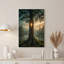 Art mural sur toile, "Brillant de croix dans un tronc d'arbre antique"-34903054