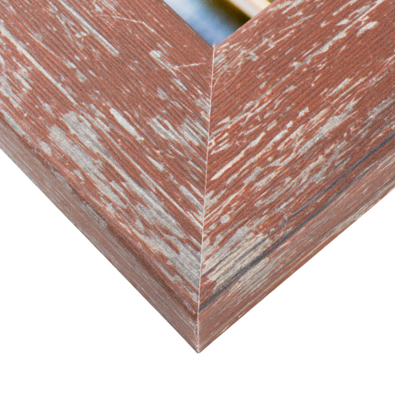 Cadre photo simple Samra, Bois de grange rouge, L 14 po x H 20 po