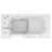 Therapeutic Tubs 26 in. x 53 in. Left Drain Quick Fill Walk-In Whirlpool Tub with Powered Fast Drain in White-3141108-3141106