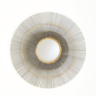 Iron Round Wall Mirror