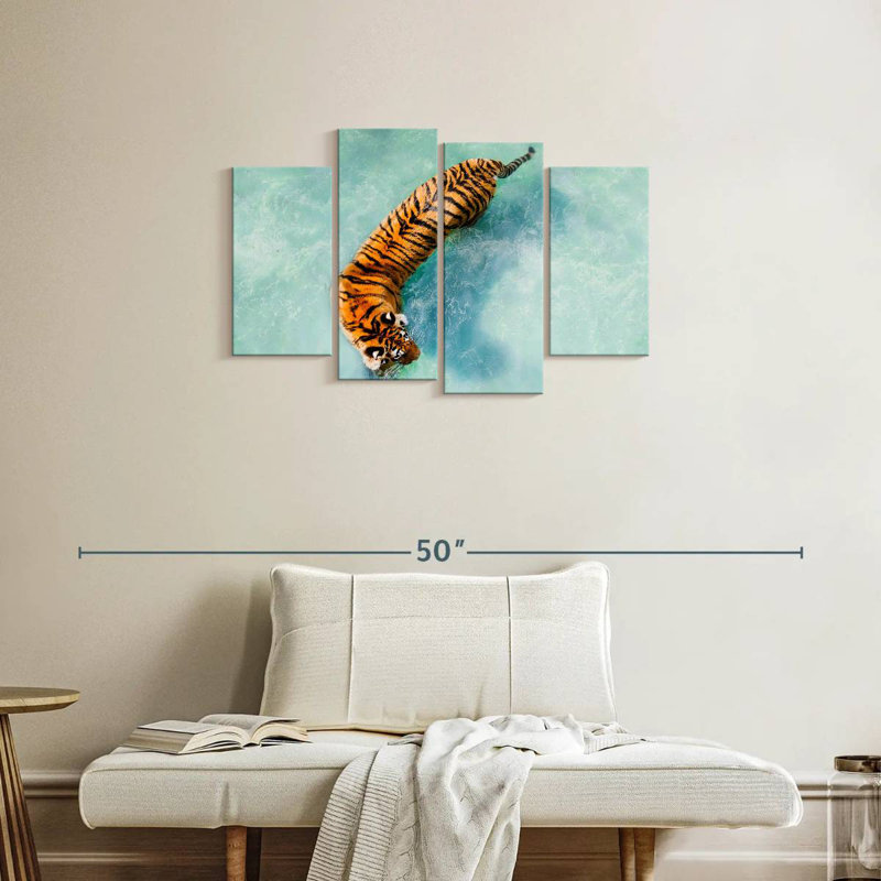 Brampt Pool Tiger, 22" H x 36" W