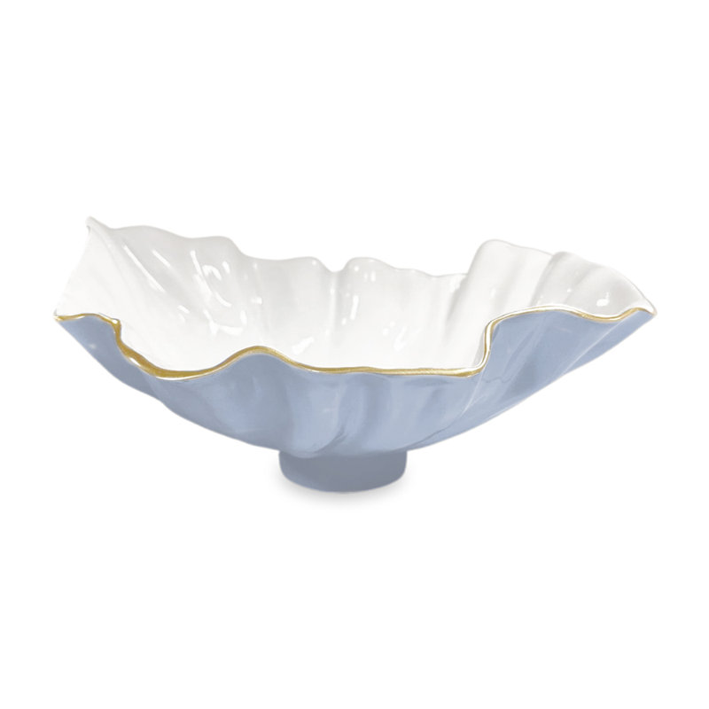 Encanto Serving Bowl, Purple/White