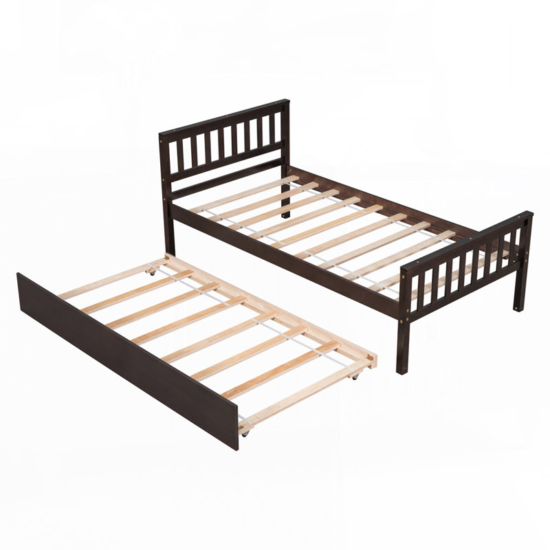 Lit plateforme Hephzibah, Brun