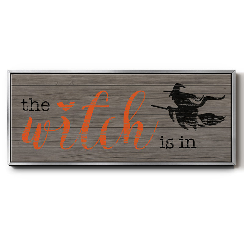 The Witch is In- Framed Canvas