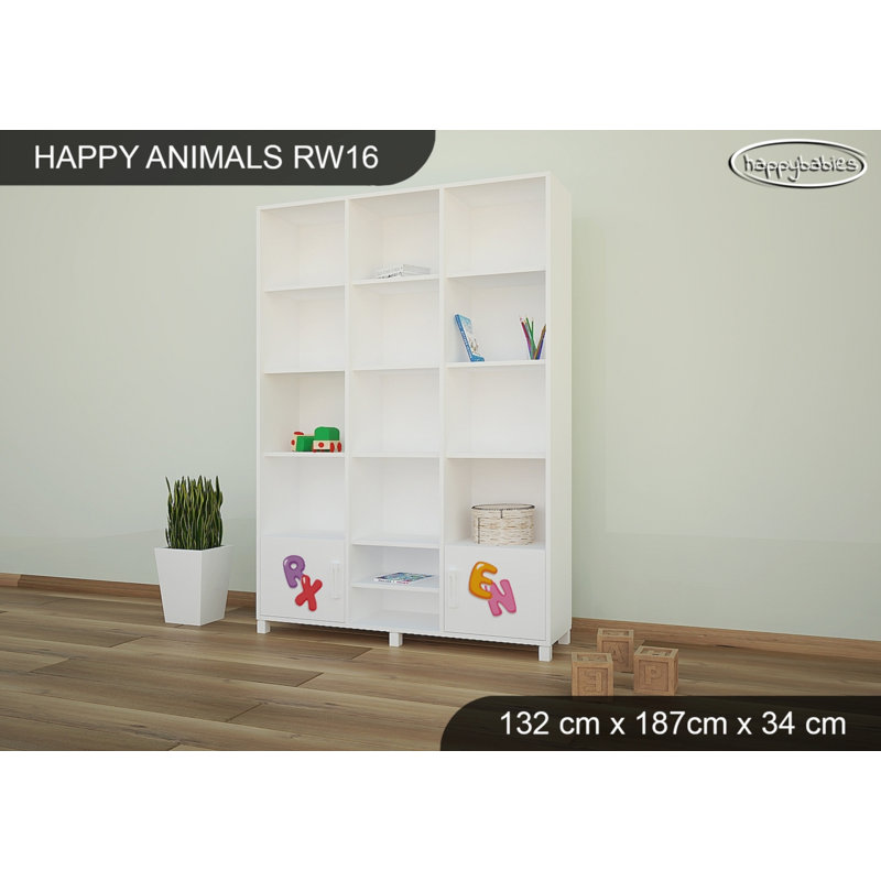 187cm H X 132cm W Kids Bookcase, White