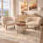 Beige Polyester Blend