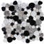Fashion Accents 12" x 12" Decorative Accent Tile in Black Pebble