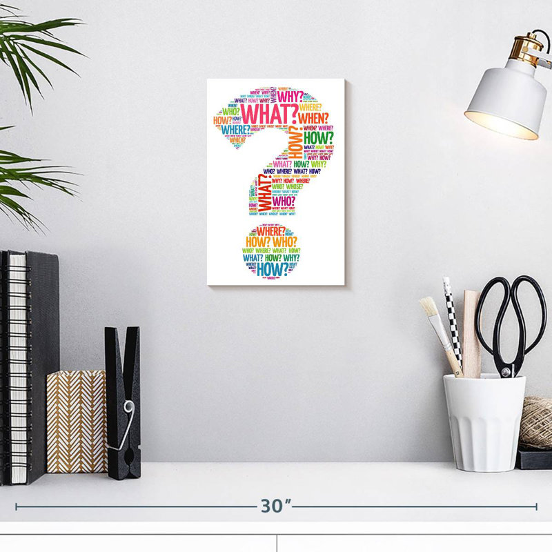 Keiri Question Mark, 12" H x 8" W