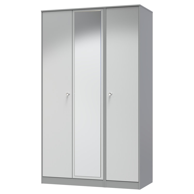 Bhargavi Manufactured Wood Wardrobe, Uniform Grey/Dusk Grey