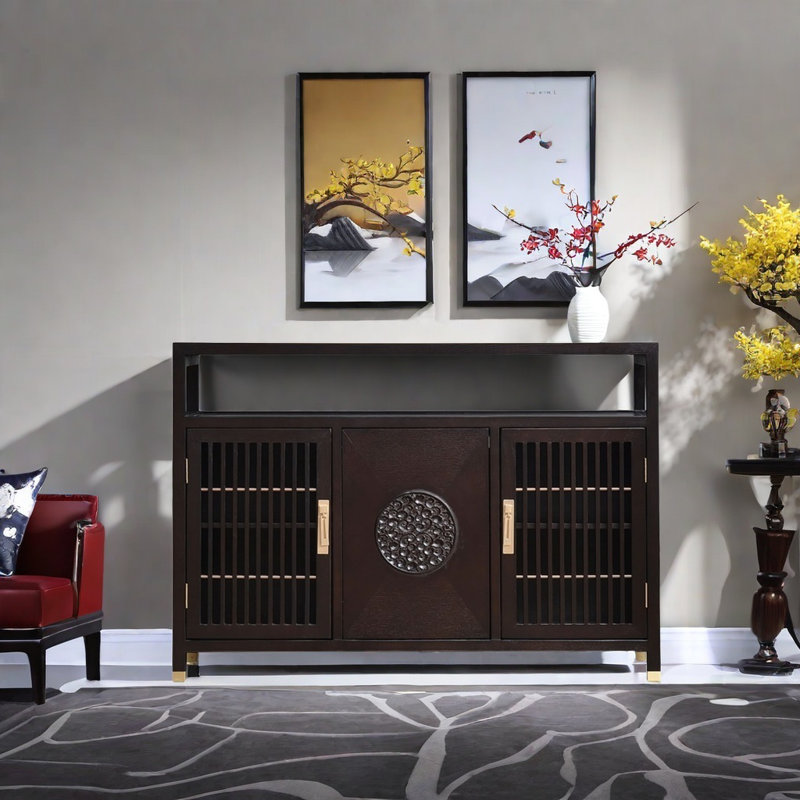 Buffet simple et confortable, Brun foncé