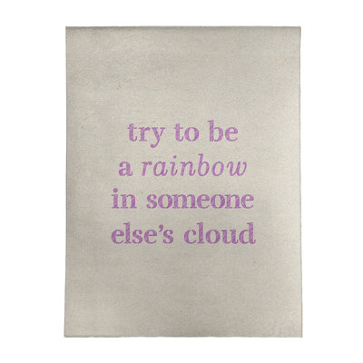 Tapis en chenille poly «Quotes»