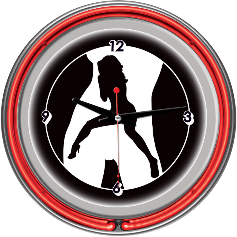 Horloge murale 14,5" shadow babes series series, Rouge