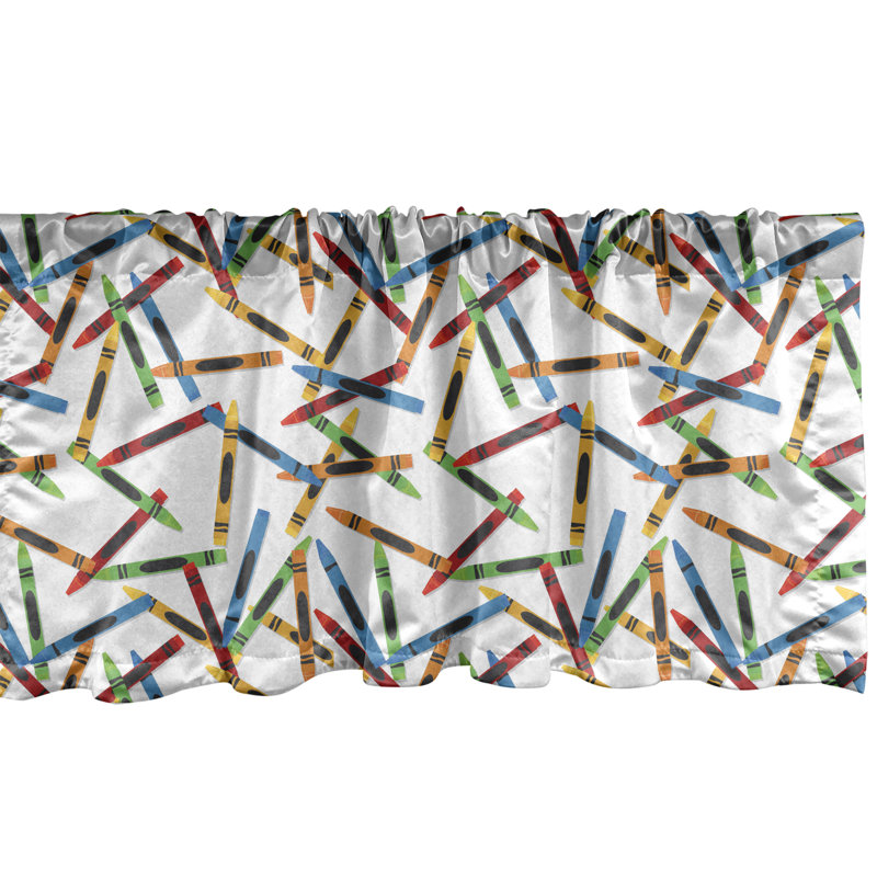 Multicolore ensemble de 2 cantonnières Ambesonne, L 54 po x L 18 po