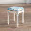 Tabouret de coiffeuse en bois massif Philomene-1264674623