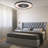 Makaiyla 24" WiFi/Bluetooth RGB Flush Mount Ceiling Fan Lights with Remote/APP/Voice Control, 6 Speeds, Timer, Quiet DC Motor-2079662161-2055454958