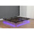 Led Lights King Size Bed - Metal, 9 Heavy-Duty Steel Support Legs, Modern Metal Frame Lights, No Box Spring Requirement