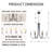 6 - Light Candle Style Dimmable Chandelier