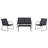 4 Pieces Oversized PVC-coated polyester  Conversation Set