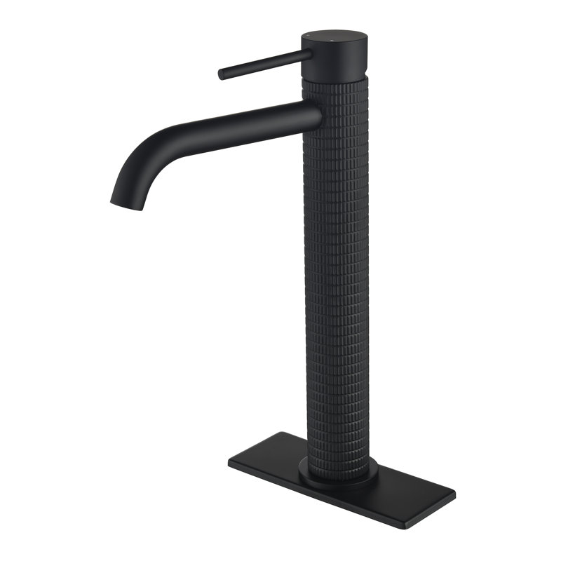 Single-Hole Single-Handle Bathroom Faucet, Matte Black