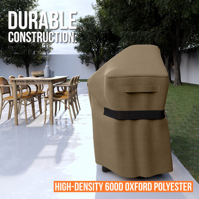 Weatherproof Heavy Duty BBQ Grill Cover, 72" W x 51" D x 24" H