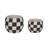 Planter Pottery Cement with Handcrafted Textured Checkered Design and Rounded Silhouette Featuring Durable Construction and Distinctive Visual Pattern for Decorative Display Spaces-1749899770