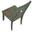 Chaise d'appoint classique à dossier croisé classique pour 2 personnes, bleu sarcelle et gris-gris moderne, structure en bois, charge de 250 lb, siège d'une hauteur de 18 po, salle à manger de conception 2 pièces, finition antique, siège, dossier, profondeur de 17,5 po