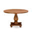 Ensemble de salle à manger 7 pièces - une belle table en bois et 6 belles chaises de salle à manger en tissu de lin beige clair avec dossier haut élégant (finition noyer antique sablé)-1055731498-1055731499-1055767292