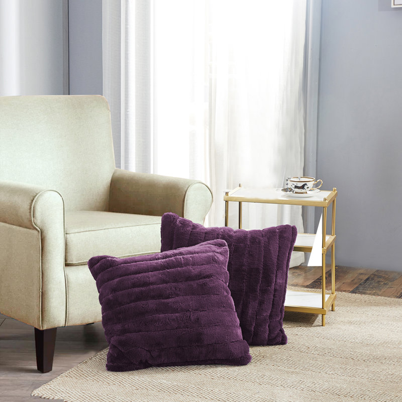Square Euro Cushion Cover, Blackberry