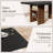 61.4-Inch Dining Table for 4-6 People with Side Storage Shelf, Rectangular Kitchen Table with Thickened Top