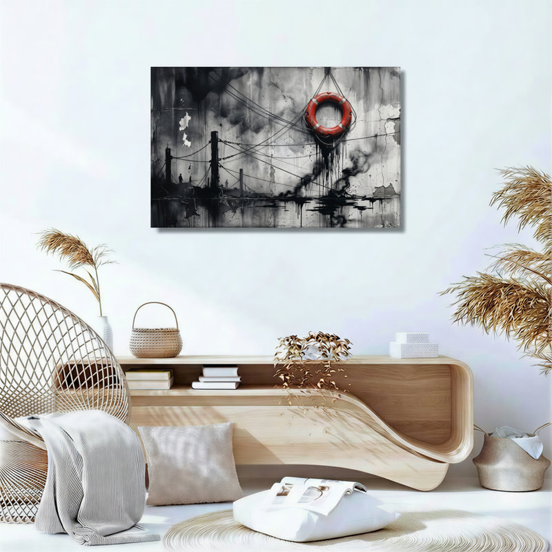 Ensemble de 1 tableau sur toile Dark Water, 16"H x 24"W, Wrapped Canvas