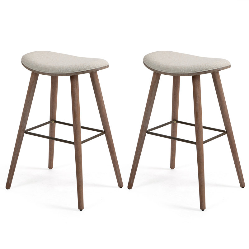 Tabouret Makenzy, Tabouret de bar (siège d'une hauteur de 29 po), Beige