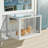  Cat Window Box, Window Catio Universal Cat Window Perch with Waterproof Transparent Top Fits Double Hung Windows 24" to 38.5" Wide, for Sunbathing, Napping & Nature Viewing
