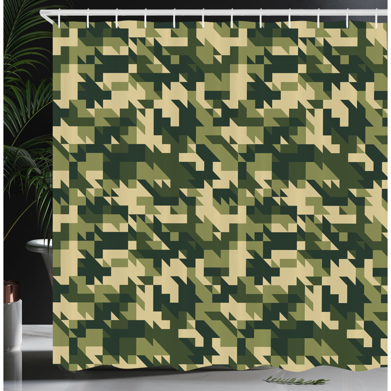 Shower Curtain with Hooks Included, 84"H x 69"W