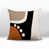 Orange brûlé / noir / blanc cassé