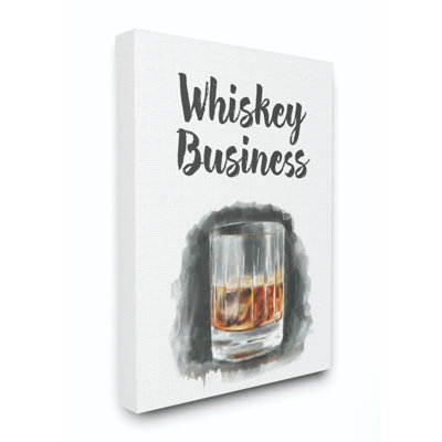 " Whiskey Business Bar Kitchen Drawing "
