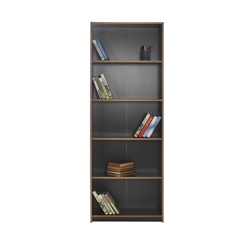 Matt White 5 Tier Bookcase Shelving Unit, Grey