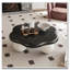 Table basse 35 "en forme de nuage, table basse minimaliste moderne en forme de pétale avec pieds sphériques-2043564852
